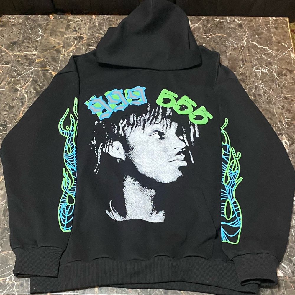 Juice WRLD Rare Atlanta x Sp5der Hoodie Size L(NWOTS) - Picture 2 of 5